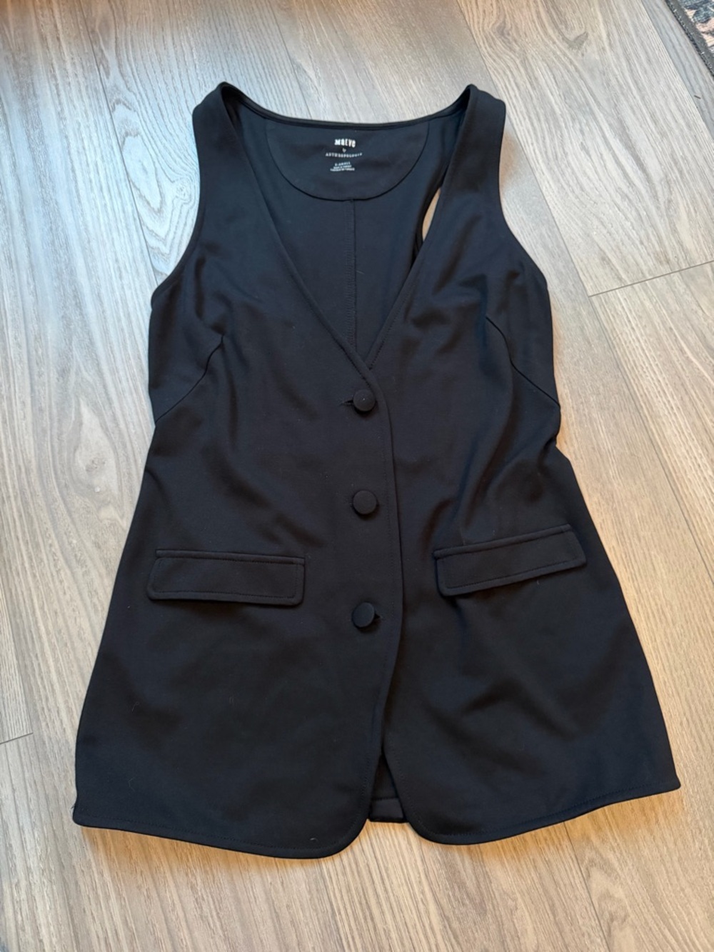 Anthropologie Maeve Ponte 3-Button Vest (S) – Black
